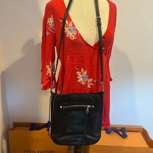 Black Leather Crossbody Bag Rebecca Minkoff